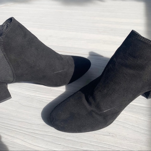 H&M Black Faux Suede Basic Booties - Picture 6 of 6
